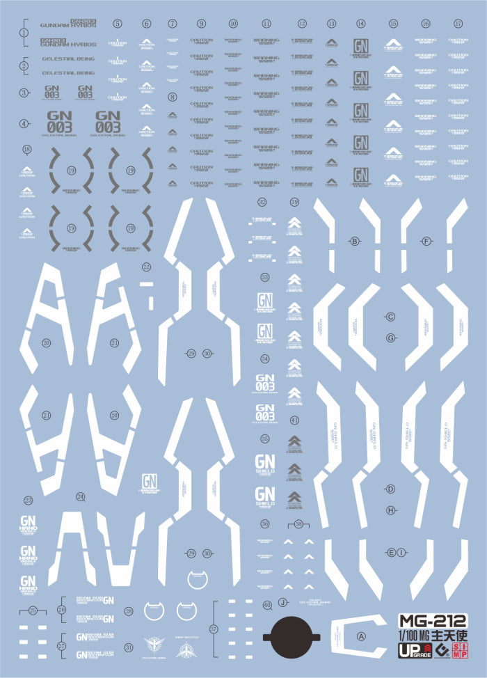 MG 1/100 GUNDAM KYRIOS EVO Water Decal