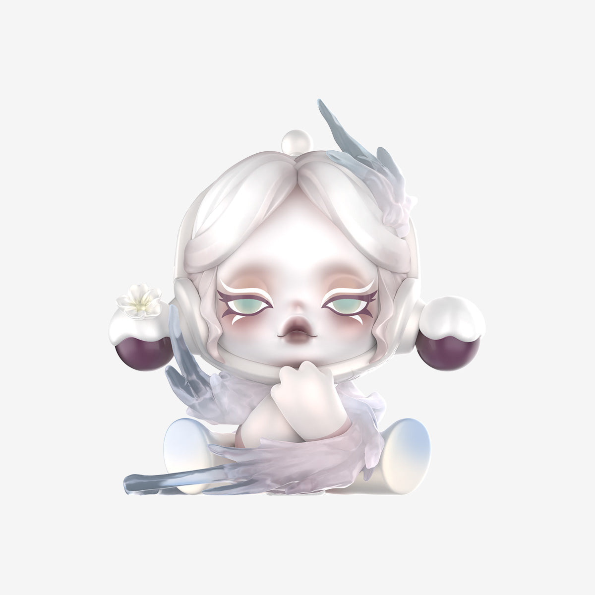 POP MART SKULLPANDA The Ink Plum Blossom Series Figures - The Snow
