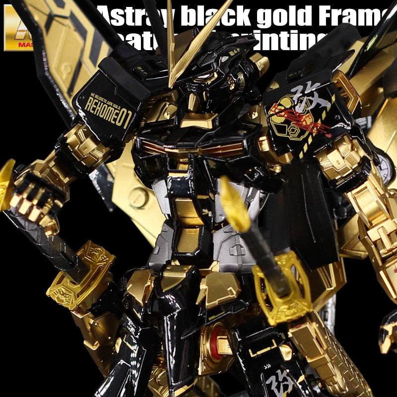 MG Astray Red Frame Kai 1/100 Customized Version Plated Black & Gold Paint (Qianshou Studio) (Un-Built)