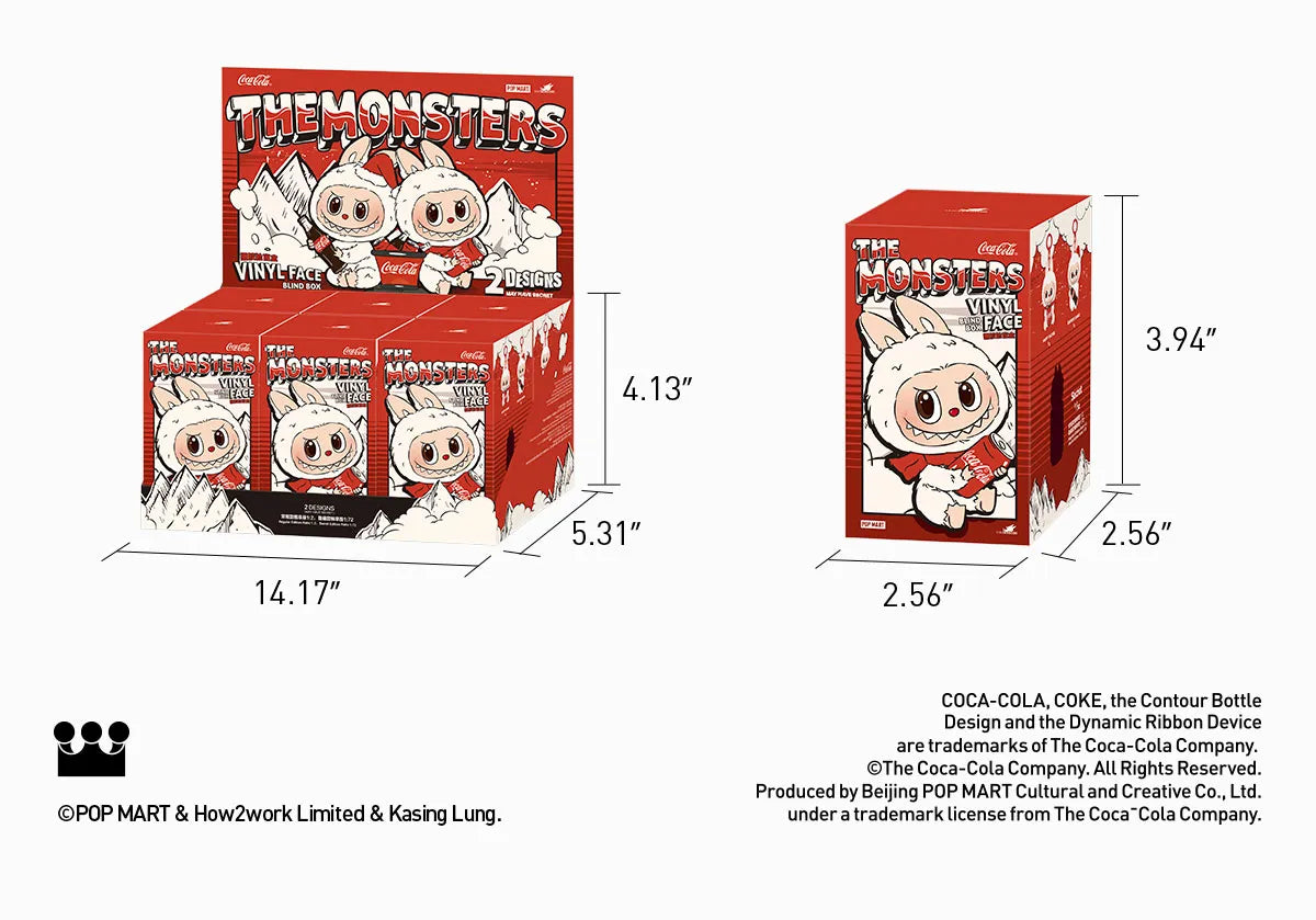 THE MONSTERS COCA-COLA SERIES-Vinyl Face Blind Box (One Blind Box)