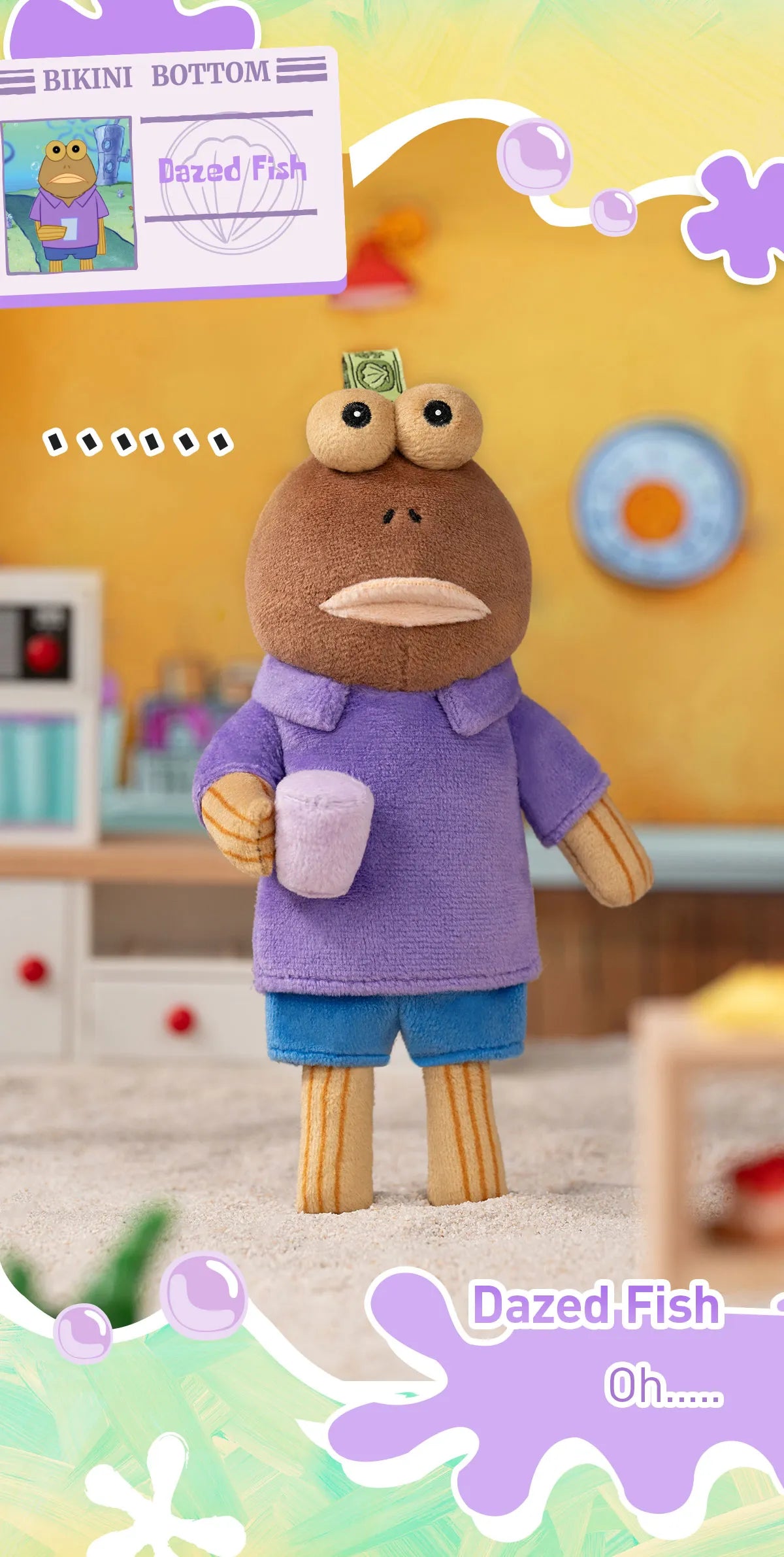 Bikini Bottom Buddies - Whimsical Plush - Dazed Fish (Confirmed