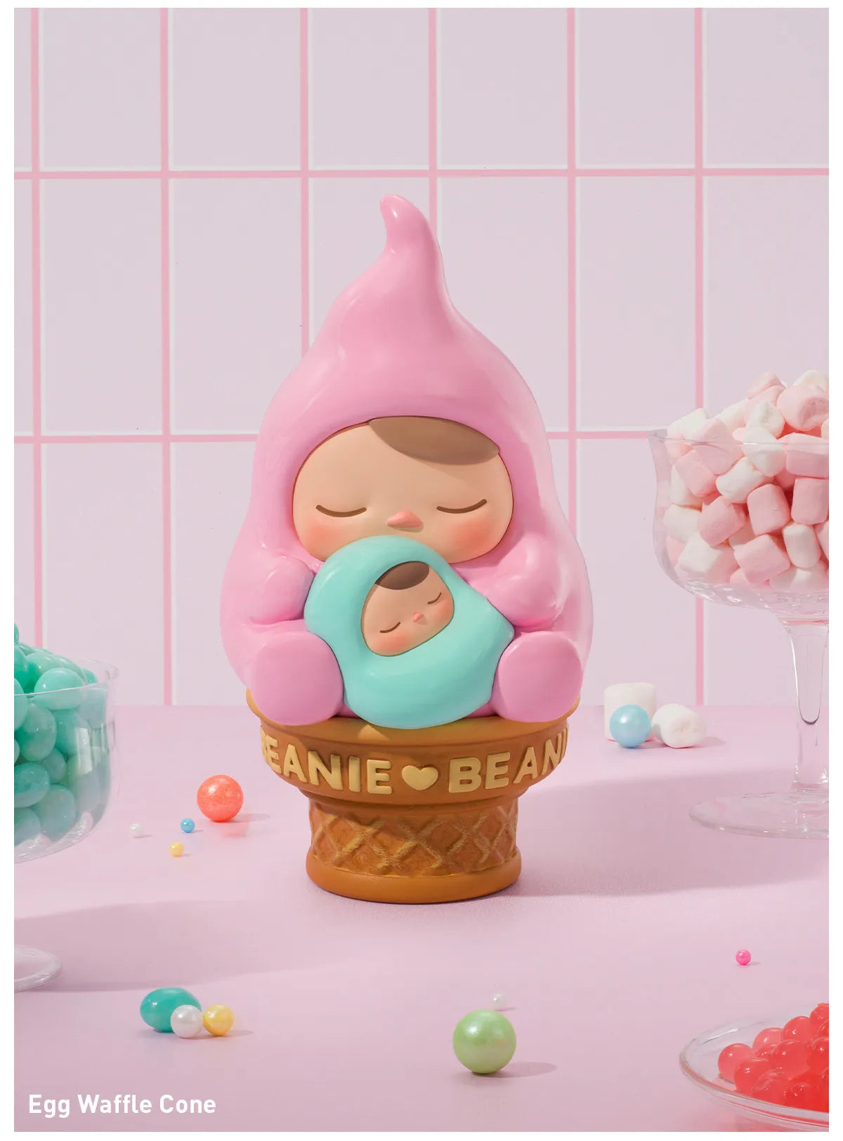 PUCKY Egg Beanie Series Figures - Egg Waffle Cone (Confirmed Style