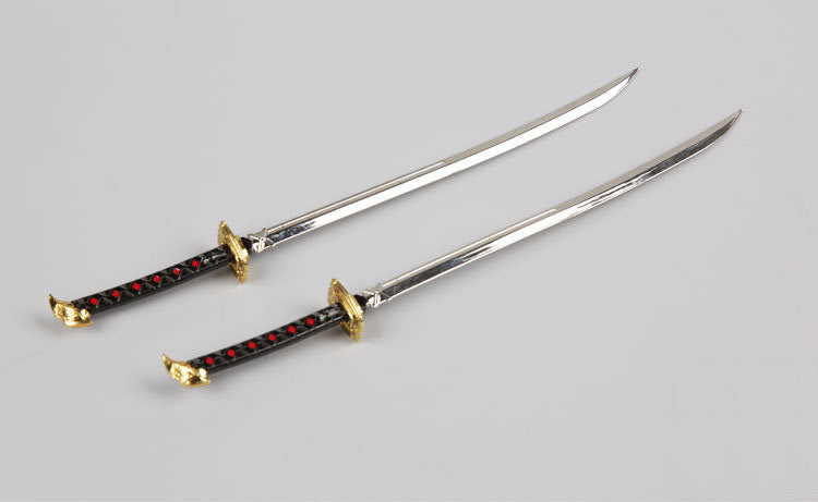 Metal Swords Katana for 1/100 MG MBF-P02 Astray Red Frame (A Pair)