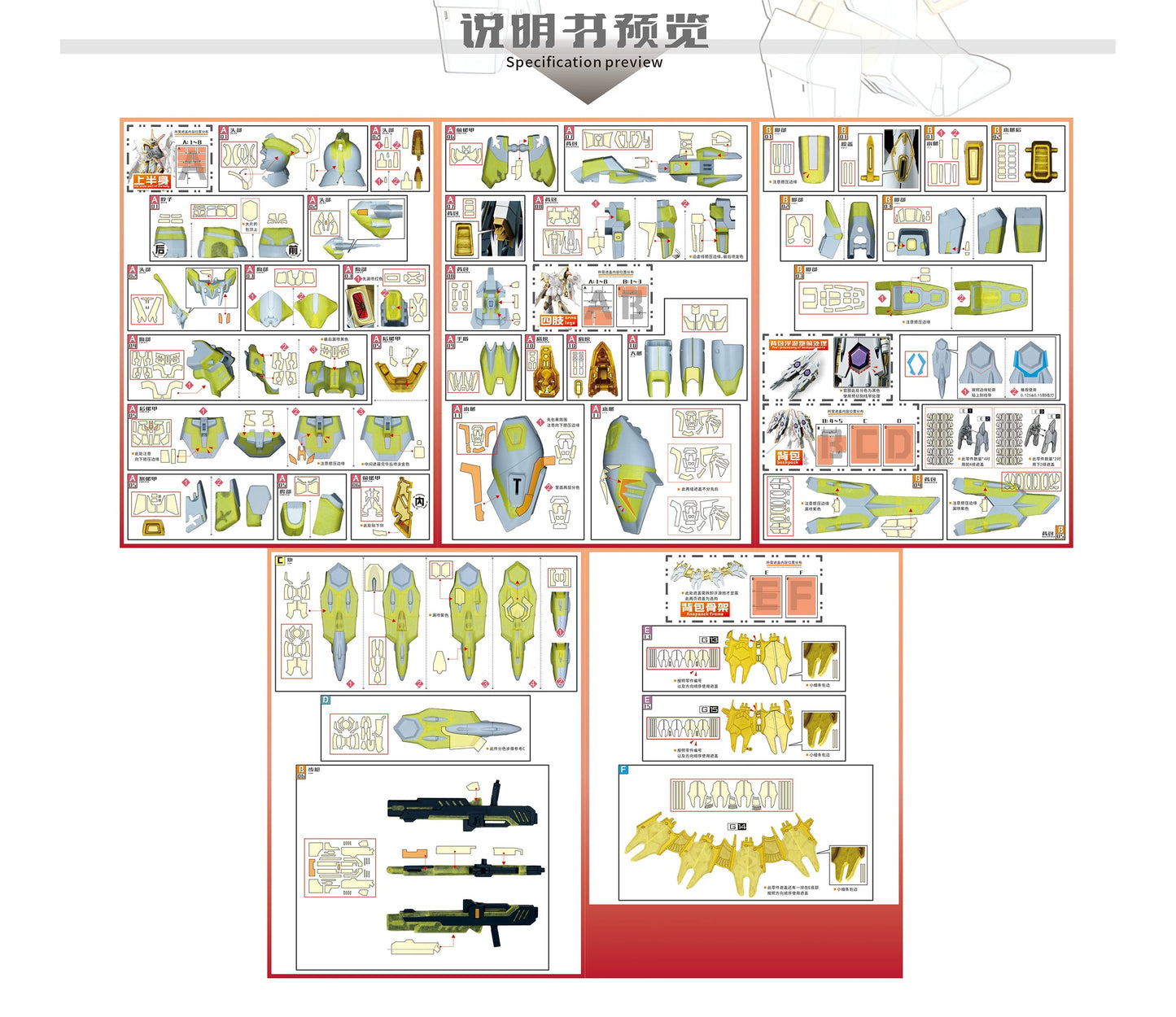 Pre-Cut Masking Tape for HGCE Black Knight Squad Cal-re.A 1/144