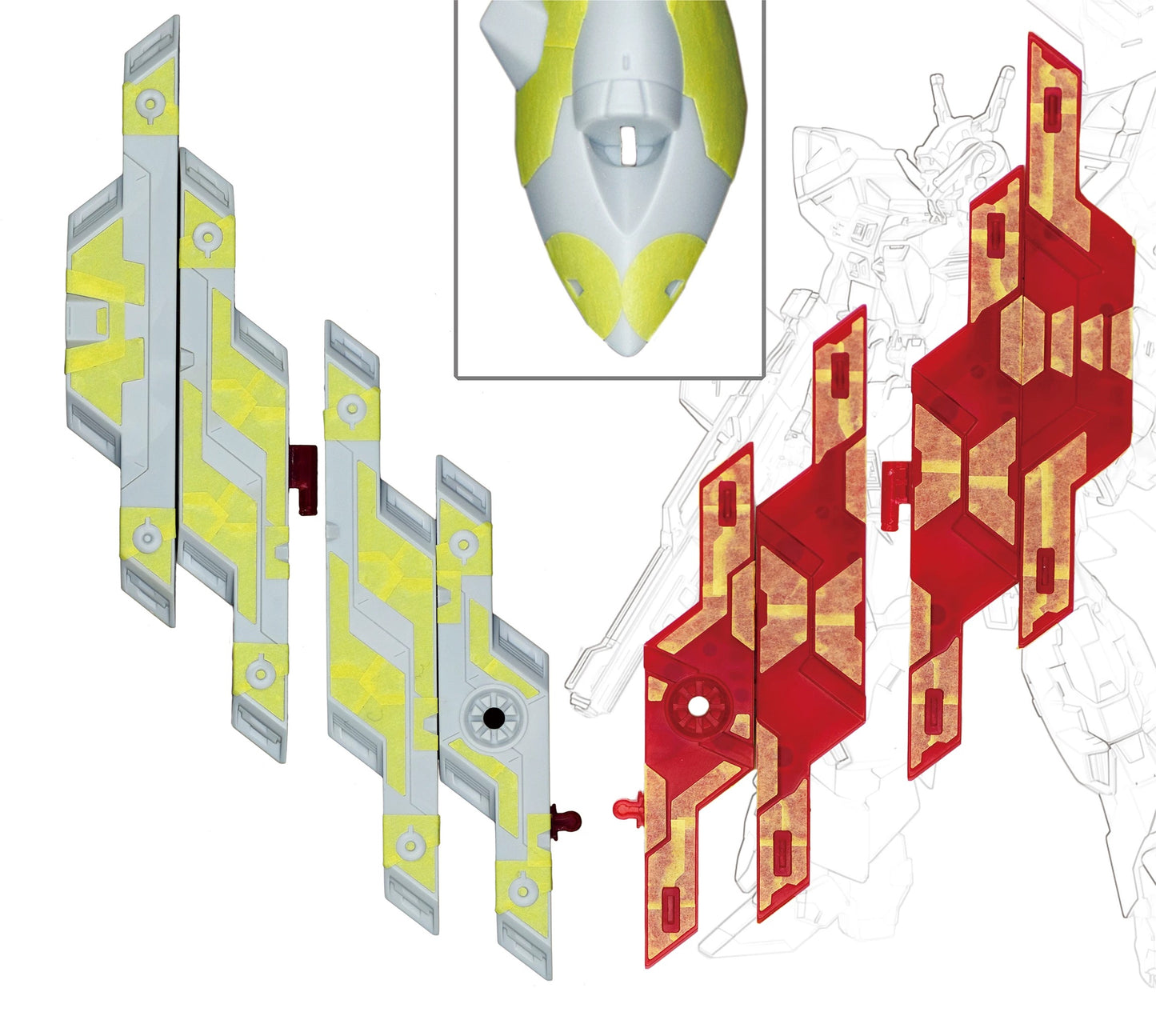 Pre-Cut Masking Tape for HG 1/144 Moon Gundam