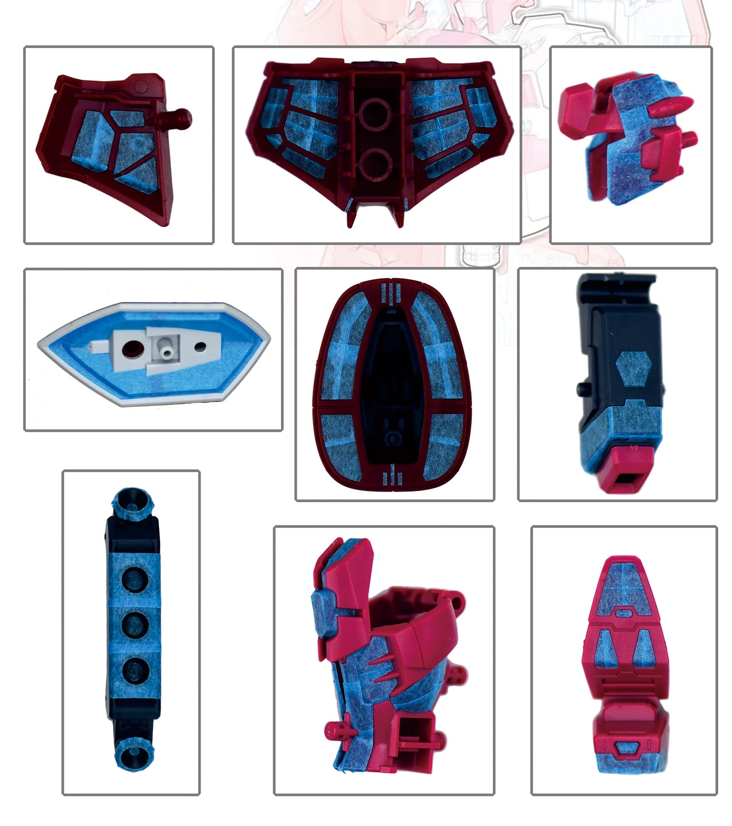 Pre-Cut Masking Tape for HGCE 1/144 Z’GOK(SEED FREEDOM Ver.)
