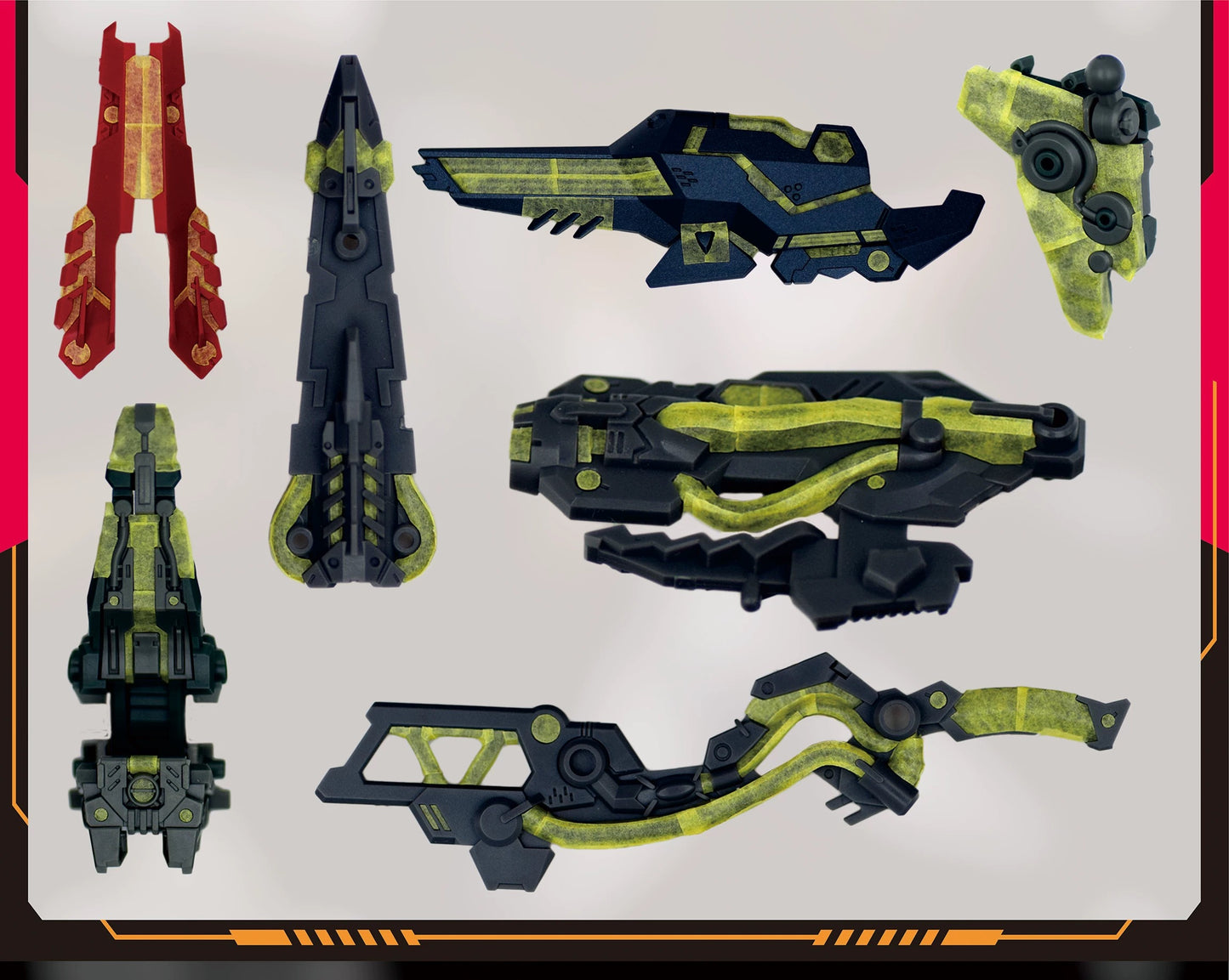 Pre-Cut Masking Tape for SNAA Infinite Dimensions RT-002 Nemesis (Main Body)