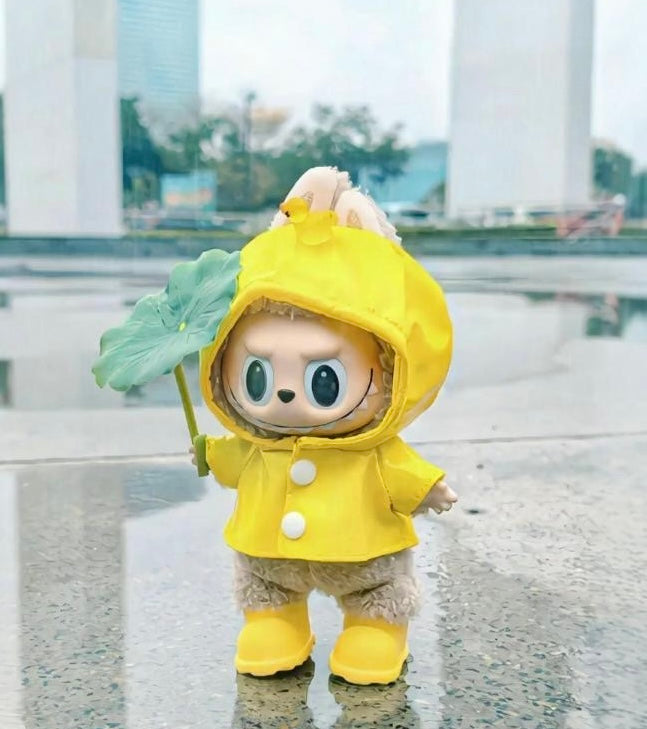 POP MART THE MONSTERS - Labubu Outfit - Yellow Rain Coat (Outfit Only)