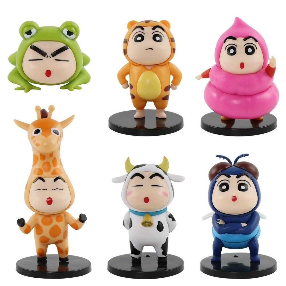 Crayon Shin-chan X Animal Blind Box Action Figure (Whole Set of 6)