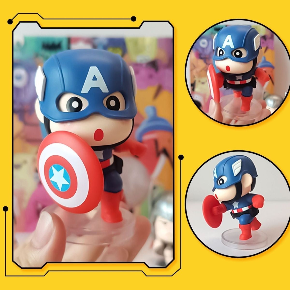 CRAYON SHIN-CHAN X Avengers & Justice League Blind Box Action Figure (Whole Set of 6)