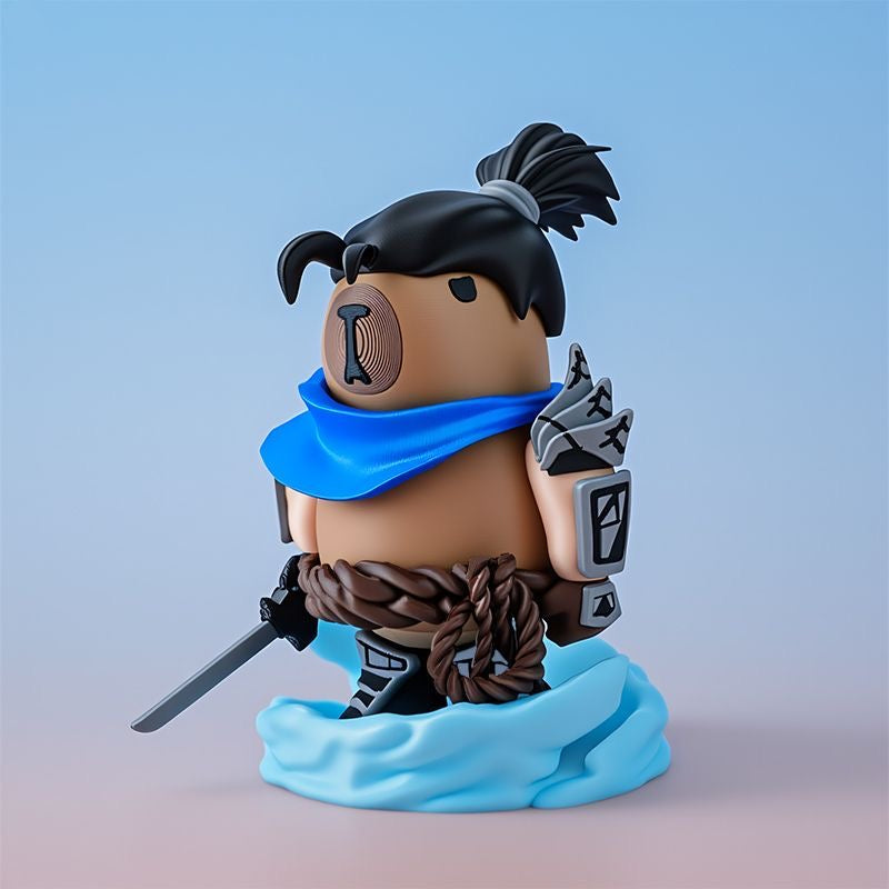 Capybara X League of Legends Yasuo Action Figure with Magnet (Outfit Detachable)