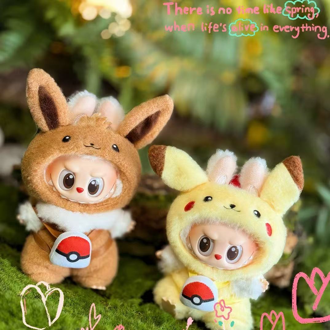 POP MART THE MONSTERS - Labubu Outfit - Pokemon Pikachu Short Hair (Outfit Only)