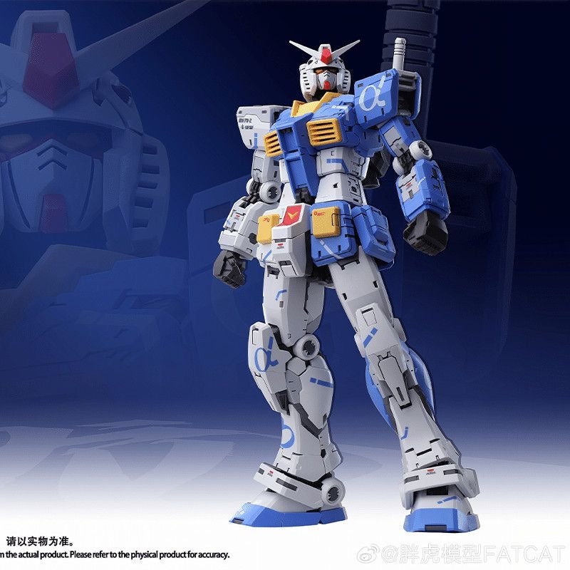 fatcat 1/100スケール ガンダム似 2.0 ブルー 未組立品 Fat Cat 1/100 Scale RG RX-78-2 Ver. 2.0 Version Jiulong – Cool