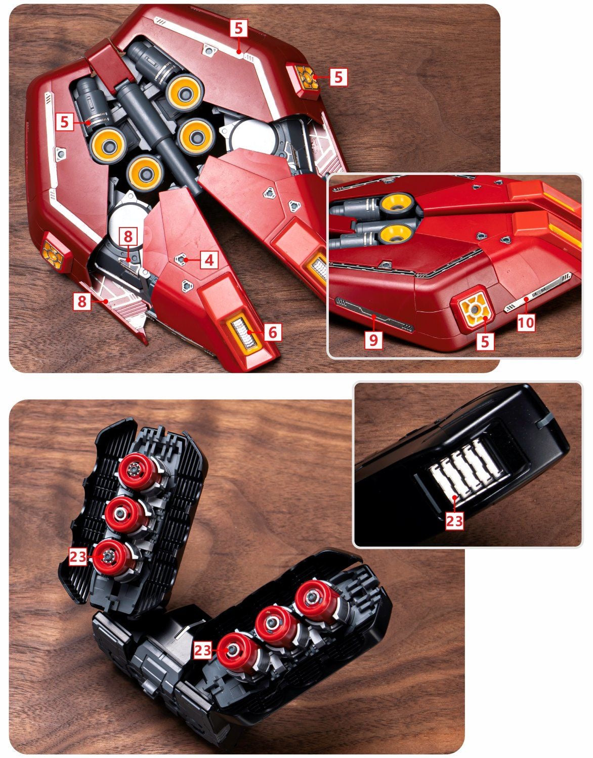 (TAS Studio) Metal Etching Parts for MG Sazabi Ver. Ka