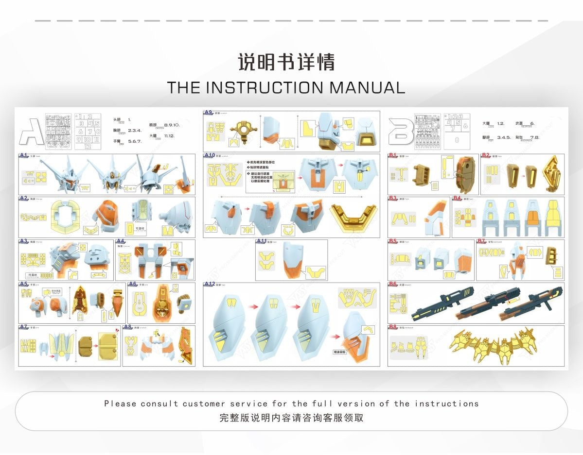 (TAS Studio) Pre-cut Masking Types for HG Black Knight Squad Cal-Re.A
