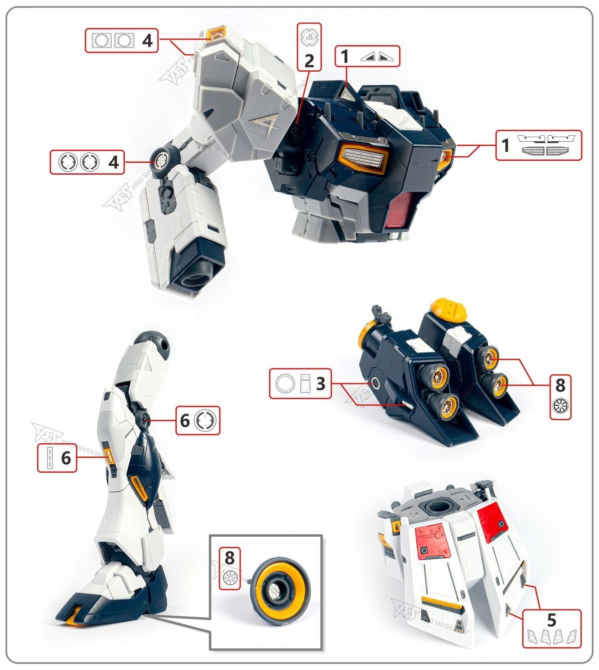 (TAS Studio) Metal Etching Parts for MG RX-93 ν Gundam (Ver. Ka)