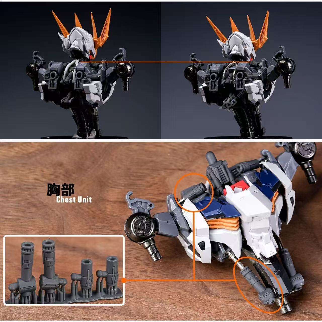 (TAS Studio) Detail Upgrade Conversion Kits for Wolf Technologies 1/100 Metal Frame Barbatos Kit