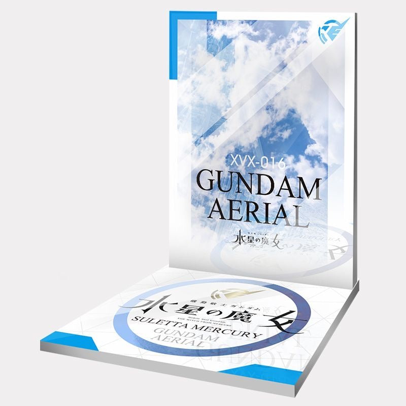 Meibo Acrylic Staging Base for 1/144 HG Gundam Aerial (Model Kit not Included)