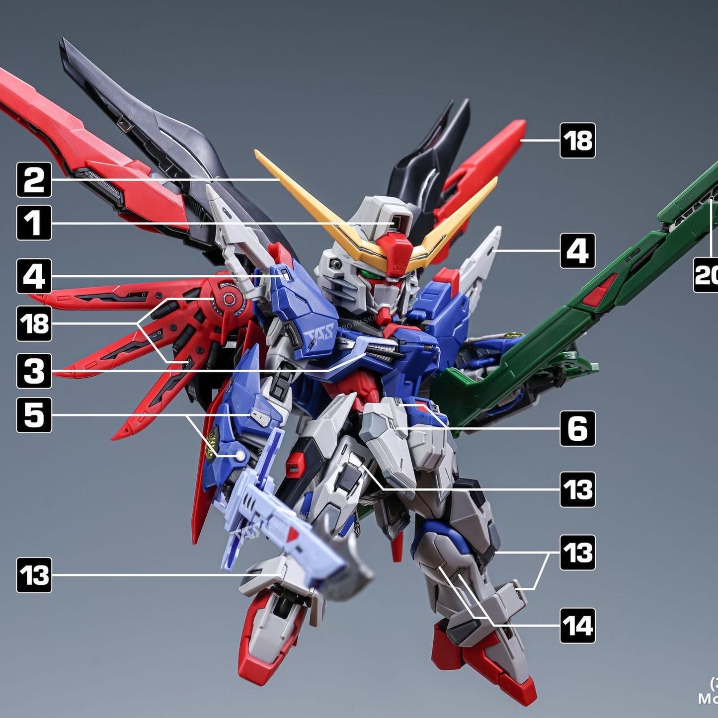 (TAS Studio) Metal Etching Parts for MGSD Destiny Gundam