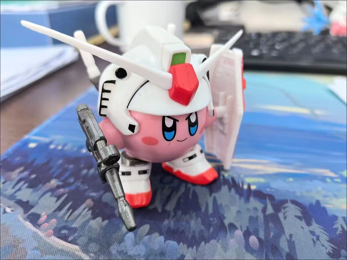Kirby Cosplay RX-78-2 Gundam Action Figure
