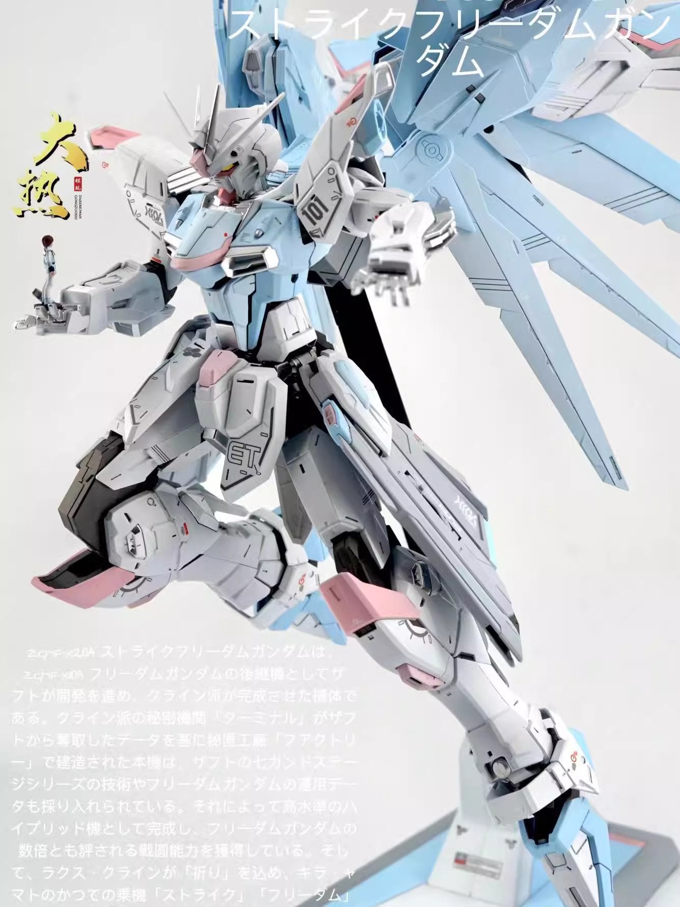 MG Freedom Gundam Ver. 2.0 1/100 Customized Version Macarons (Dare Studio)