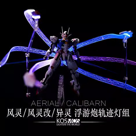Kosmos Colorful RGB LED Unit for HG Gundam Calibarn Set of B w/ Fin Funnel LED Unit