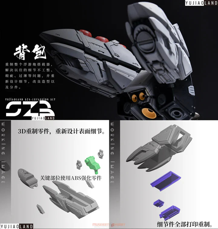 Yujiao Land Sazabi ver ka GK parts with Backpack expansion