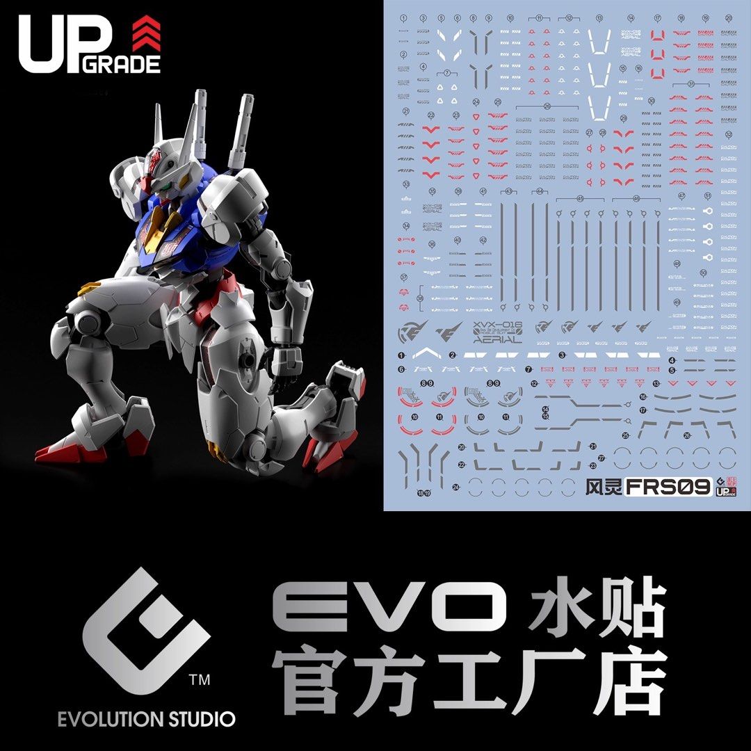 FULL MECHANICS 1/100 GUNDAM AERIAL EVO Water Decal