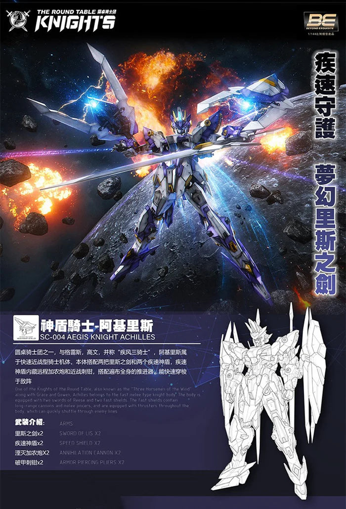 SNAA BE 1/144 Aegis Knight Achilles Model Kit