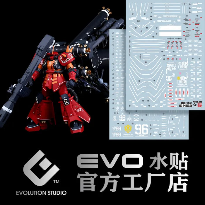 MG 1/100 Zaku High Mobility Type “Psycho Zaku” Ver.Ka (Gundam Thunderbolt) EVO Water Decal