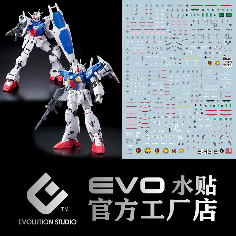 RG 1/144 Gundam GP01+FB EVO Water Decal