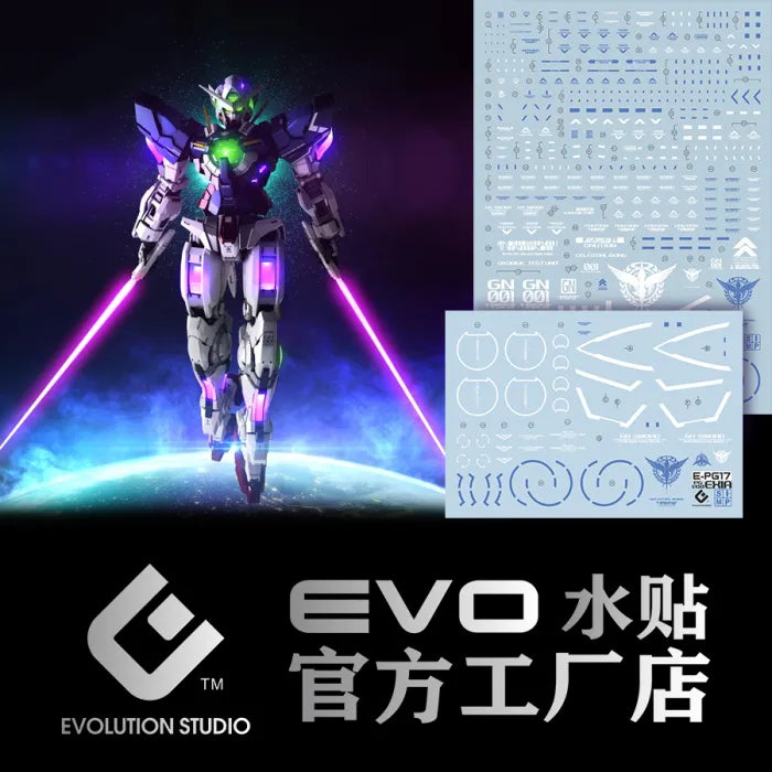 PG 1/60 Gundam Exia EVO Water Decal