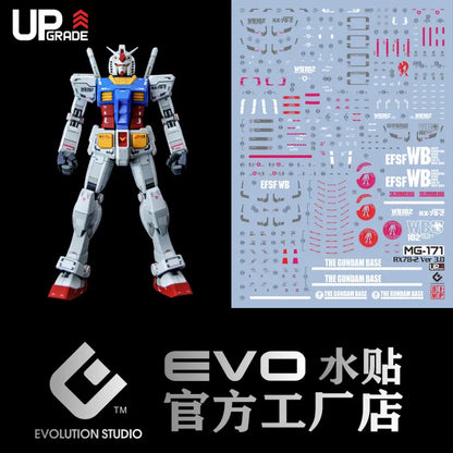 MG 1/100 RX-78-2 Gundam Ver.3.0 EVO Water Decal