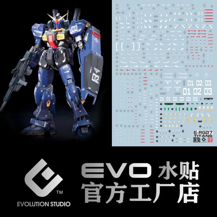 RG 1/144 #08 RX-178 Gundam MK-II (Titans) EVO Water Decal