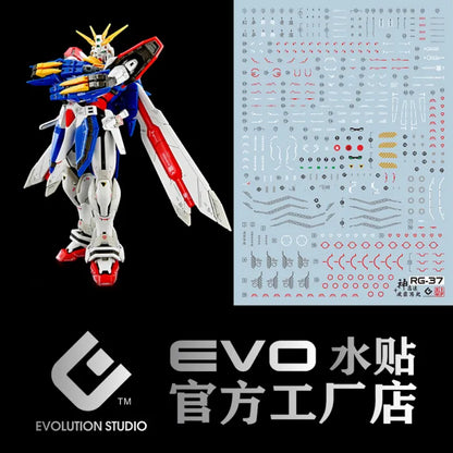 RG 1/144 #37 God Gundam EVO Water Decal