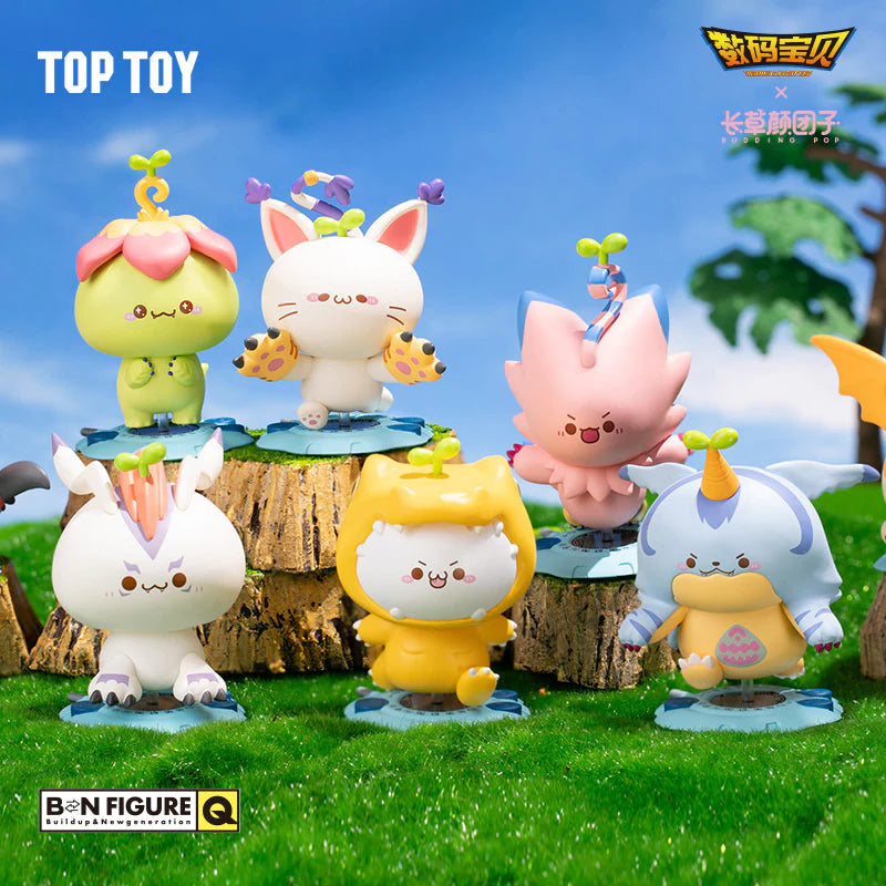 [BN FIGURE Q] DIGIMON X BUDDING POP - SERIES 1 BLIND BOX - Whole Set of 8