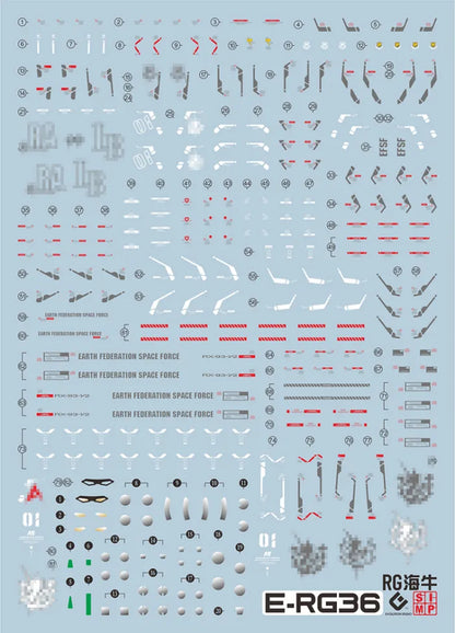 RG 1/144 #36 Hi-v GUNDAM EVO Water Decal