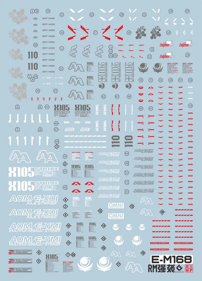 MG 1/100 Aile Strike Gundam Ver RM EVO Water Decal