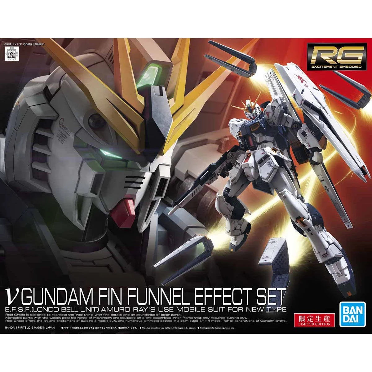RG Nu Gundam Finn Funnel Effect Set 1/144