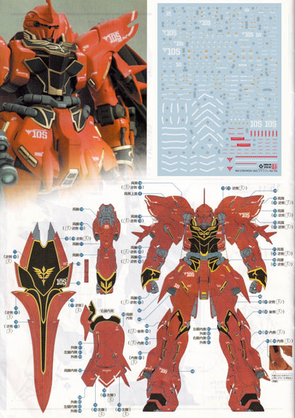 MG 1/100 Sinanju (Anime Color Ver) EVO Water Decal