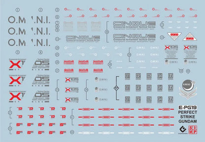 PG 1/60 PERFECT GRADE PERFECT STRIKE GUNDAM EVO Water Decal