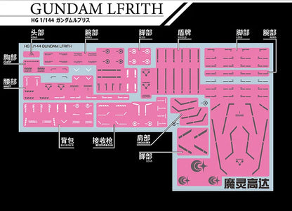 HG 1/144 GUNDAM AERIAL/LFRITH/DEMI TRAINER/CHUCHU’S DEMI TRAINER EVO Water Decal