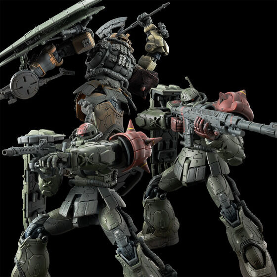 HGUC 1/144 Zaku Ⅱ F Type CHUBS & KALE + Zaku Ⅱ (Unidentified