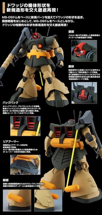 P.Bandai MG 1/100 MS-09G Dwadge