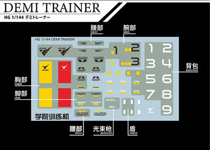 HG 1/144 GUNDAM AERIAL/LFRITH/DEMI TRAINER/CHUCHU’S DEMI TRAINER EVO Water Decal