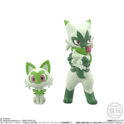 Pokemon 2023 Sprigatito Floragato Bandai Pokemon Scale World Paldea Region #1 Figure