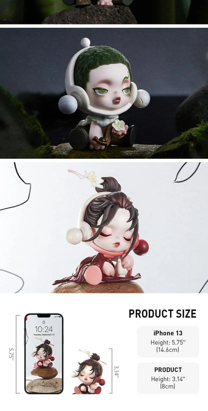 POP MART SKULLPANDA The Ink Plum Blossom Series Figures  - The Bamboo (Confirmed Style)