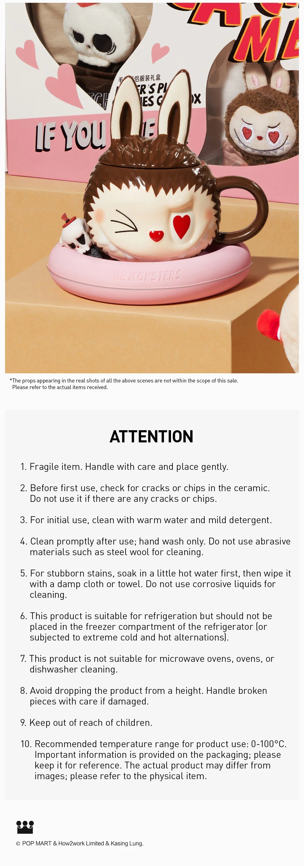 POP MART THE MONSTERS Catch Me If You Like Me Series-Ceramic Cup