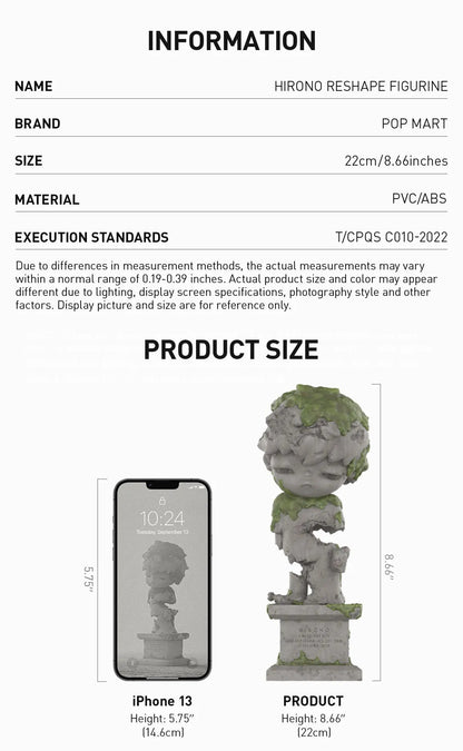 POP MART Hirono Reshape Figurine (Height: 22cm)