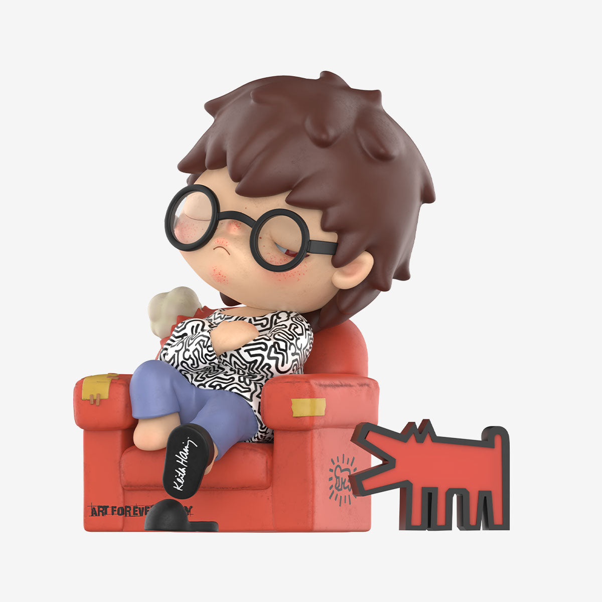 Pop Mart Hirono x Keith Haring Figure Limited Edition (Height